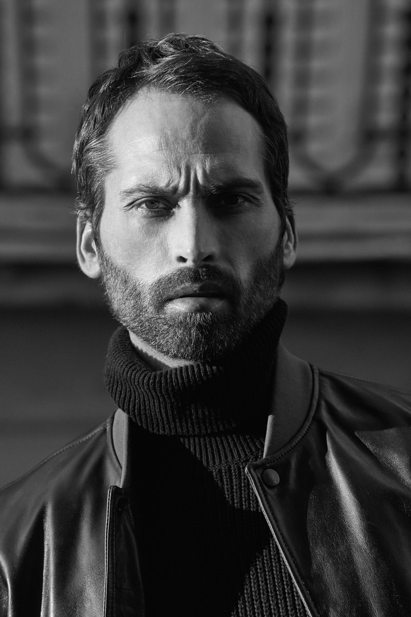 Portrait Bruno Tyzio black and white