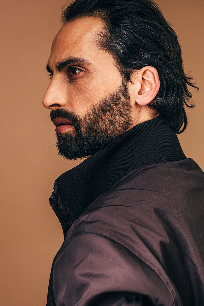 portrait male model Bruno Tyzio
